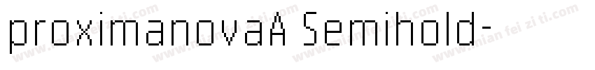 proximanovaA Semihold字体转换